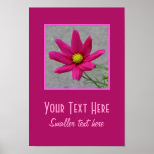 Pink-Blume-Sonderposter Poster