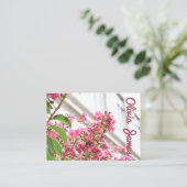 Pink Blume Spring New York City Architecture NYC Visitenkarte (Stehend Vorderseite)