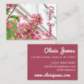 Pink Blume Spring New York City Architecture NYC Visitenkarte (Vorne/Hinten)