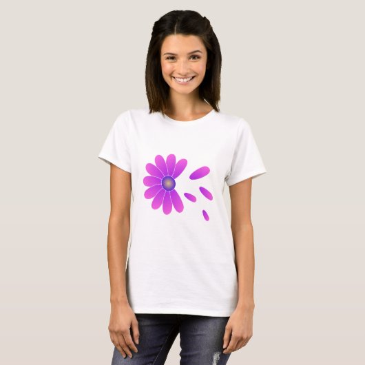 PINK BLUME T-SHIRT (Vorne ganz)
