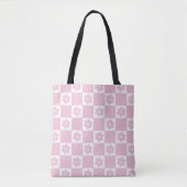 Pink-Blume Tasche (Vorderseite)