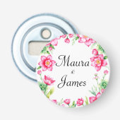 Pink Blume Taste Flaschenöffner (Vorderseite)