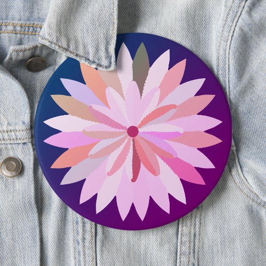 Pink Blume Taste Flaschenöffner Button (Beispiel)