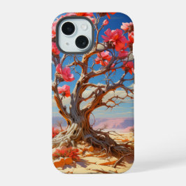 Pink Blume Tree Telefongehäuse iPhone 16 Hülle