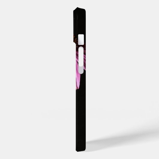 Pink Blume und Bumble Bee iPhone Case (Rückseite / Links)