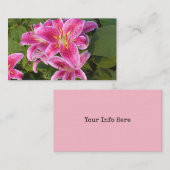 Pink-Blume-Visitenkarten Visitenkarte (Vorne/Hinten)