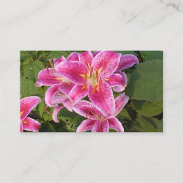 Pink-Blume-Visitenkarten Visitenkarte