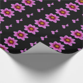 Pink Blume Wrapping Paper Geschenkpapier (Ecke)