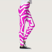 Pink Blume Yoga Pants Gym Workout Stretchpflanzen Leggings (Rechts)