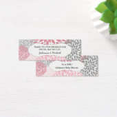 Pink Blumen Gefallen Tag, Mädchen Dusche danke (Schreibtisch)