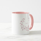 Pink & Blumen Lillac Wreath with Yams Tasse (VorderseiteRechts)