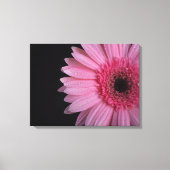 Pink Blumen Wrapped Canvas Leinwanddruck (Vorderseite)