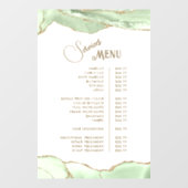 Pink Blush Achat-Service-Menü Fensteraufkleber (Blatt)
