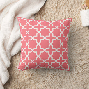 Pink Blush ACHT PUNKT marokkanisches Muster Kissen