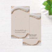 Pink Blush Agate Geode Earring Display Card (Schreibtisch)