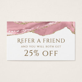 Pink Blush Agate-Referenzkarte