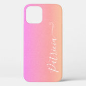 Pink Blush Airbrush Hintergrund Kundenspezifischer Case-Mate iPhone Hülle (Rückseite)