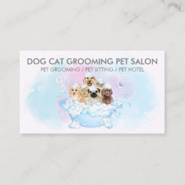 Pink Blush Blue Hunde Katzen Wellness-Center Pet G Visitenkarte