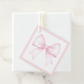 Pink Blush Bow Brautparty Danke, dass du gekommen Geschenkanhänger (Beispiel)