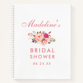 Pink Blush Brautparty Geschenkliste Notizblock