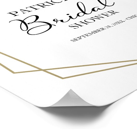 Pink Blush Brautparty - Willkommen Poster (Ecke)