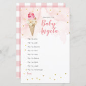 Pink Blush Eis Glitzer Gebete für Baby (Vorne/Hinten)