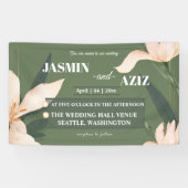 Pink blush floral Circle Banner (Horizontal)