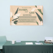 Pink blush floral Circle Banner (Messeveranstaltung)