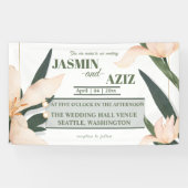 Pink blush floral Circle Banner (Horizontal)