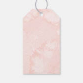 Pink Blush Floral Gold Geometric Gefallen Vielen D Geschenkanhänger (Rückseite)