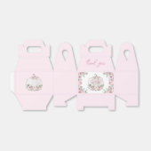 Pink Blush Floral Pumpkin Baby Dusche Danke Geschenkschachtel (Ungefaltet)