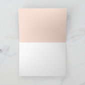 Pink Blush Geometric Brautparty Vielen Dank Karte (Innenseite)