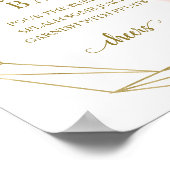 Pink Blush Geometric Mimosa Bar Sign Poster (Ecke)