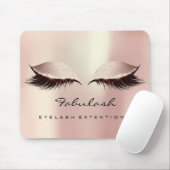 Pink Blush Glitzer Name Beauty Lashes Makeup Mousepad (Mit Mouse)
