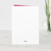 Pink Blush Glitzer Palm Trees Ombre Karte (Rückseite)