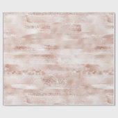 Pink Blush Glitzy Glitzer Sparkline Geschenkpapier (Flach)