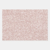 Pink Blush Glitzy Glitzer Sparkline Geschenkpapier Set (Vorderseite 2)