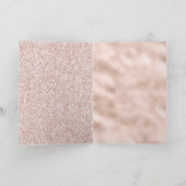 Pink Blush Glitzy Glitzer Sparkone Karte (Innenseite)
