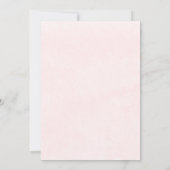 Pink Blush Gown Quinceanera Spanische Einladung (Rückseite)