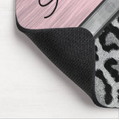Pink Blush Illuminant Leopard Print Mousepad (Ecke)