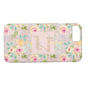 Pink Blush Imitate Glitzer Sparkor Case-Mate iPhone Hülle (Rückseite (Horizontal))