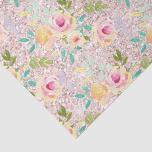 Pink Blush Imitate Glitzer Sparkor Seidenpapier (Detail)