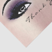 Pink Blush Lila Blush Metallic Danke für Ihre Auge Seidenpapier (Ausschnitt)