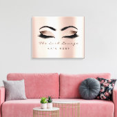Pink Blush Makeust Artist Beauty Studio Lashes Leinwanddruck (Insitu (Wohnzimmer))