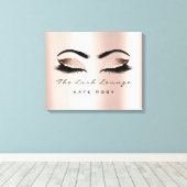 Pink Blush Makeust Artist Beauty Studio Lashes Leinwanddruck (Insitu (Holzboden))