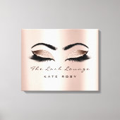 Pink Blush Makeust Artist Beauty Studio Lashes Leinwanddruck (Vorderseite)