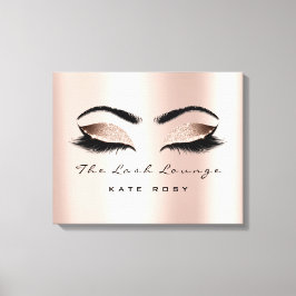 Pink Blush Makeust Artist Beauty Studio Lashes Leinwanddruck