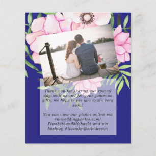 Pink Blush Mint Bloral FOTO Danke für Ihre Hochzei