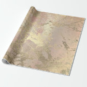 Pink Blush Painting Champaign Gold Marble Minze VI Geschenkpapier (Ungerollt)