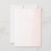 Pink Blush Pampas Grass Wedding RSVP Karte (Rückseite)